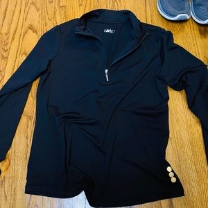 Jofit Black 1/4 Zip Athletic Jacket - Medium